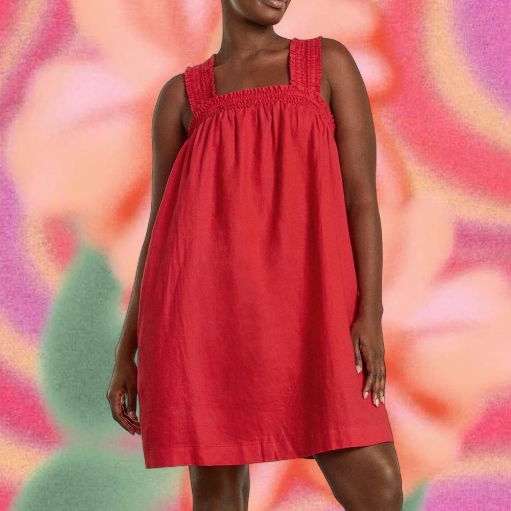 Everlane Red Sleeveless Dress